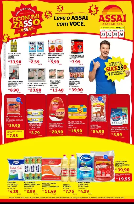 Catálogo Assaí Atacadista em Aracruz | Encarte Assaí Atacadista 45194-65 | 2026-03-23T00:00:00.000Z - 2026-03-26T00:00:00.000Z