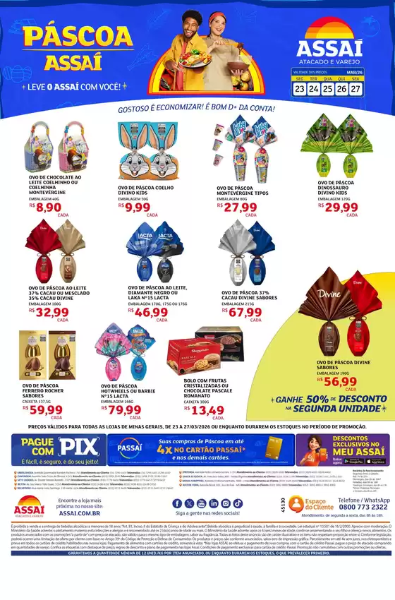 Catálogo Assaí Atacadista em Aracruz | Encarte Assaí Atacadista 45130-712 | 2026-03-23T00:00:00.000Z - 2026-03-27T00:00:00.000Z
