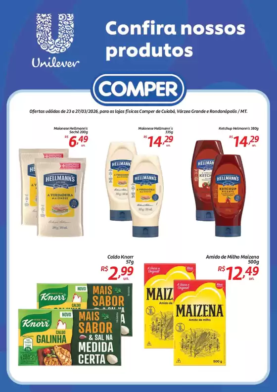 Catálogo Comper em São Paulo | Unilever | 2026-03-23T00:00:00.000Z - 2026-03-27T00:00:00.000Z