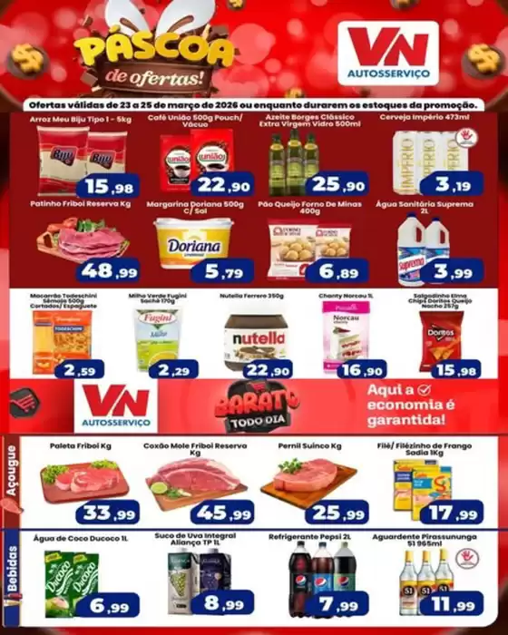 Catálogo VN Autosserviço em Dois Córregos | Páscoa de Ofertas | 2026-03-23T00:00:00.000Z - 2026-03-25T00:00:00.000Z