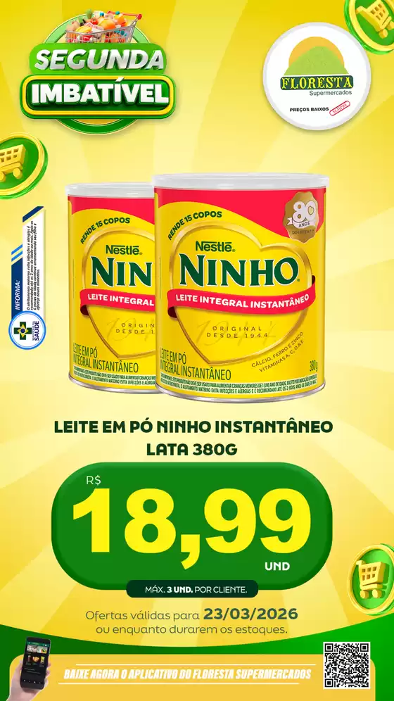 Catálogo Floresta Supermercados em Dois Córregos | Encarte Floresta Supermercados | 2026-03-23T00:00:00.000Z - 2026-03-23T00:00:00.000Z