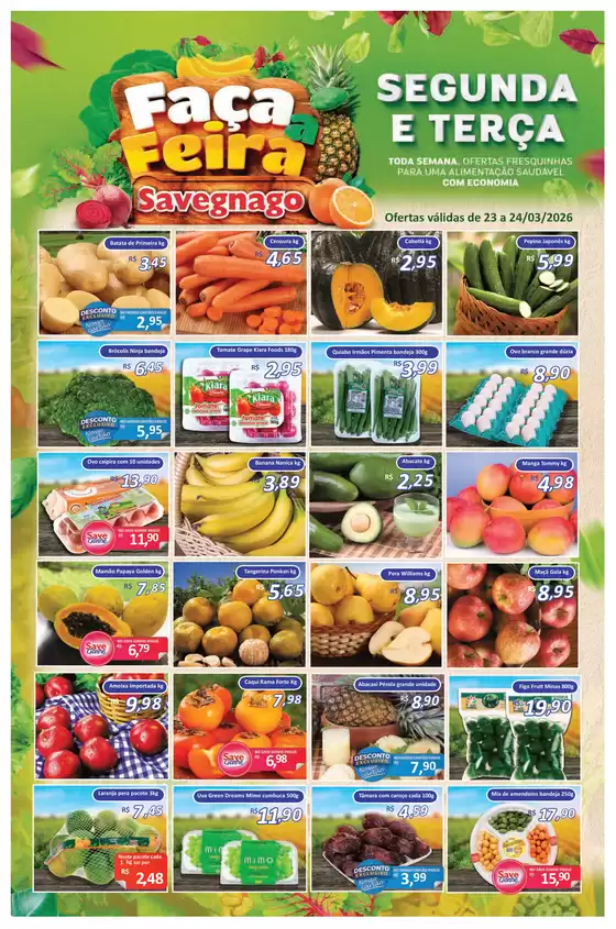 Catálogo Supermercado Savegnago em Dois Córregos | ofertas do Savegnago Jaboticabal | 2026-03-23T00:00:00.000Z - 2026-03-24T00:00:00.000Z