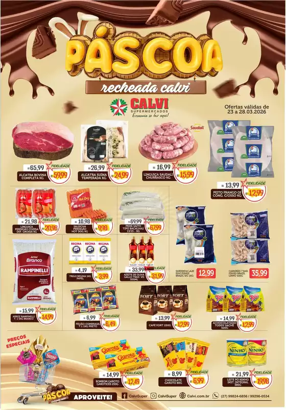 Catálogo Calvi Supermercados em Mogi das Cruzes | Páscoa | 2026-03-24T00:00:00.000Z - 2026-03-28T00:00:00.000Z