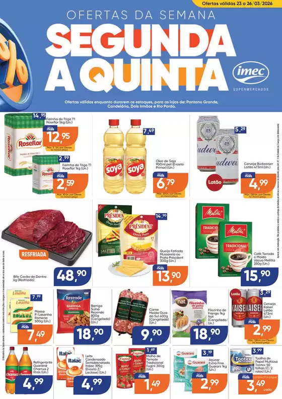 Catálogo Imec Supermercados | BAIXA 14970 IMEC Ofertas da Semana Cluster B 23 a 26 03 26 | 2026-03-23T00:00:00.000Z - 2026-03-26T00:00:00.000Z