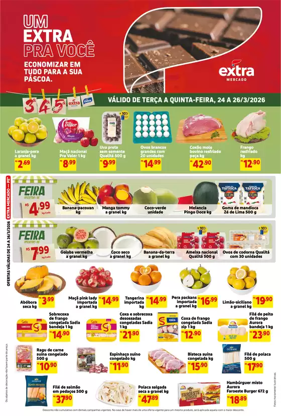 Catálogo Mercado Extra em Pinhais | Ofertas para caçadores de pechinchas | 2026-03-24T00:00:00.000Z - 2026-03-26T00:00:00.000Z