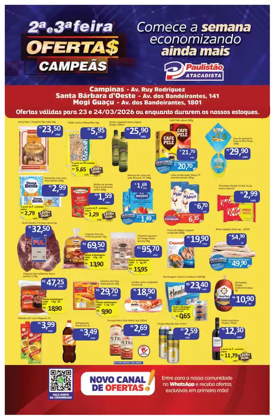 Catálogo Paulistão Atacadista em Pinhais | Economize agora com nossas ofertas | 2026-03-23T00:00:00.000Z - 2026-03-24T00:00:00.000Z