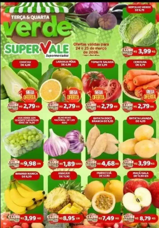 Catálogo Super Vale Supermercados em Taboão da Serra | Terça e Quarta Verde | 2026-03-24T00:00:00.000Z - 2026-03-25T00:00:00.000Z