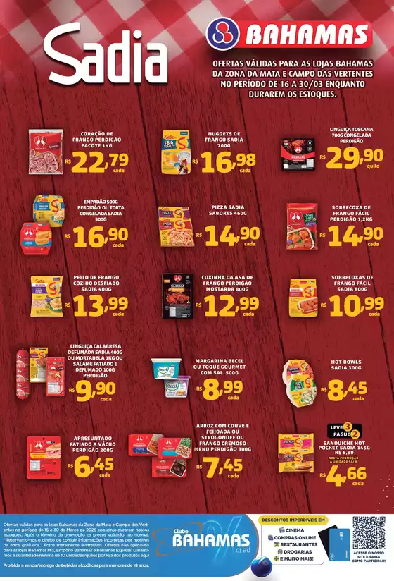 Catálogo Bahamas Supermercados em Salgado | Sadia | 2026-03-25T00:00:00.000Z - 2026-03-30T00:00:00.000Z