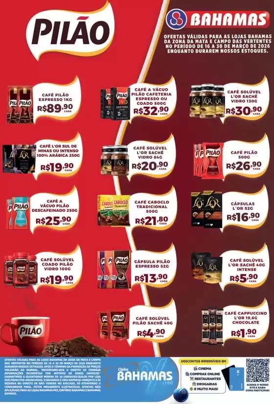 Catálogo Bahamas Supermercados em Guarulhos | Special Pilão | 2026-03-25T00:00:00.000Z - 2026-03-30T00:00:00.000Z