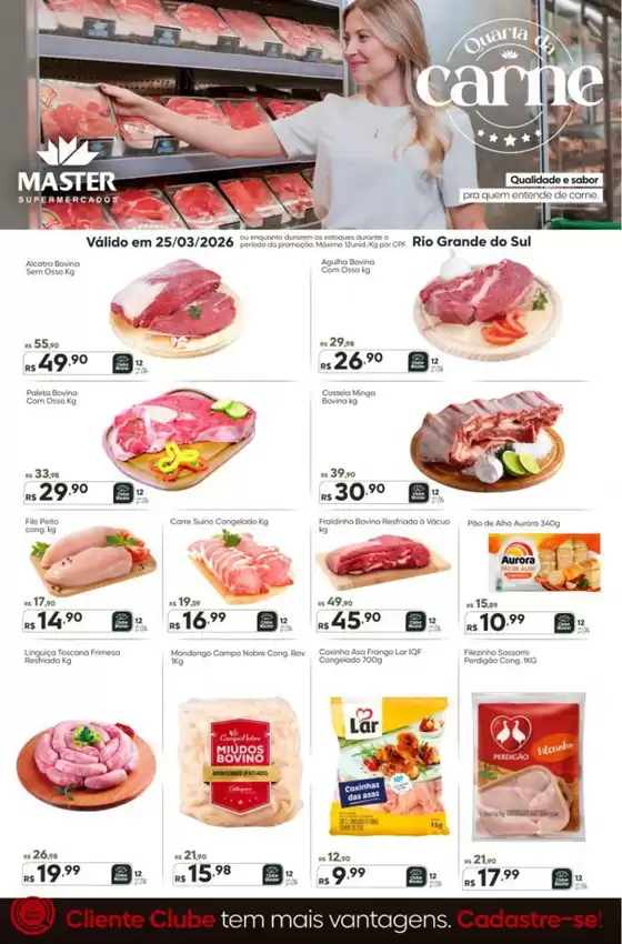 Catálogo Master Supermercados em Belo Horizonte | Quarta master RS | 2026-03-25T00:00:00.000Z - 2026-03-25T00:00:00.000Z