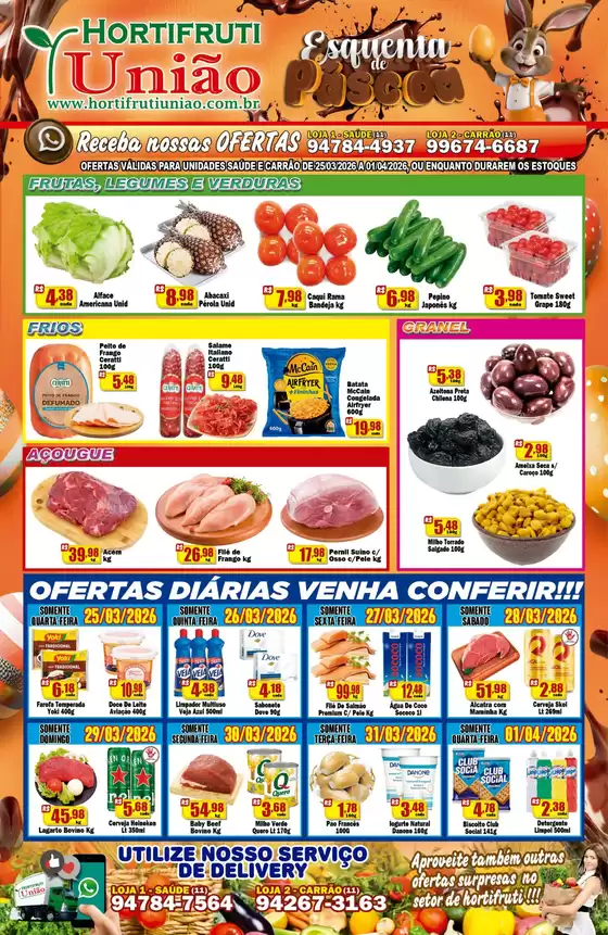 Catálogo Hortifruti União em Belo Horizonte | Ofertas  | 2026-03-25T00:00:00.000Z - 2026-04-01T00:00:00.000Z