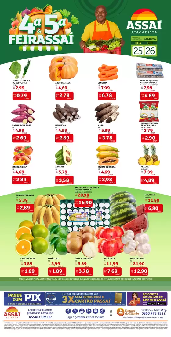 Catálogo Assaí Atacadista em Alegria | Encarte Assaí Atacadista 45105-75 | 2026-03-25T00:00:00.000Z - 2026-03-26T00:00:00.000Z