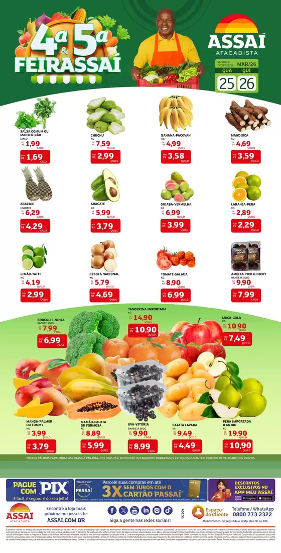 Catálogo Assaí Atacadista em Alegria | Encarte Assaí Atacadista 45105-588 | 2026-03-25T00:00:00.000Z - 2026-03-26T00:00:00.000Z