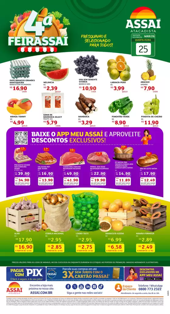Catálogo Assaí Atacadista | Encarte Assaí Atacadista 44624-74 | 2026-03-25T00:00:00.000Z - 2026-03-25T00:00:00.000Z