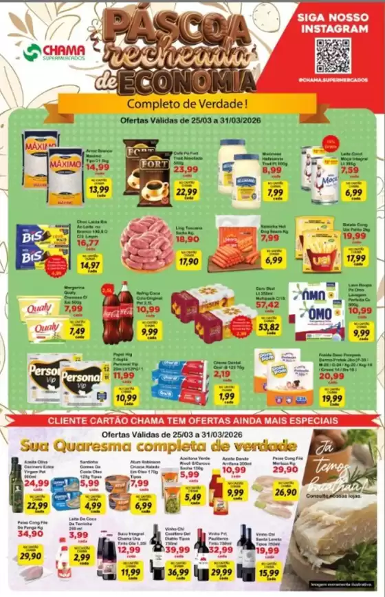 Catálogo Chama Supermercados | Páscoa | 2026-03-25T00:00:00.000Z - 2026-03-31T00:00:00.000Z
