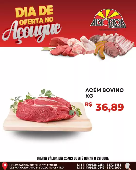 Catálogo Alvorada Supermercados | OFERTAS QUE DÃO ÁGUA NA BOCA | 2026-03-25T00:00:00.000Z - 2026-03-25T00:00:00.000Z