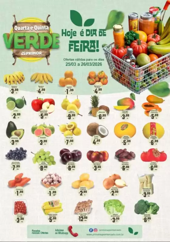 Catálogo Primor Supermercado em São Paulo | Quarta e Quinta VERDE | 2026-03-26T00:00:00.000Z - 2026-03-26T00:00:00.000Z