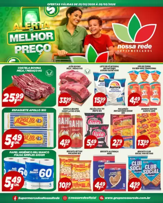 Catálogo Nossa Rede Supermercados | Alerta De Melohor Preco | 2026-03-26T00:00:00.000Z - 2026-03-28T00:00:00.000Z