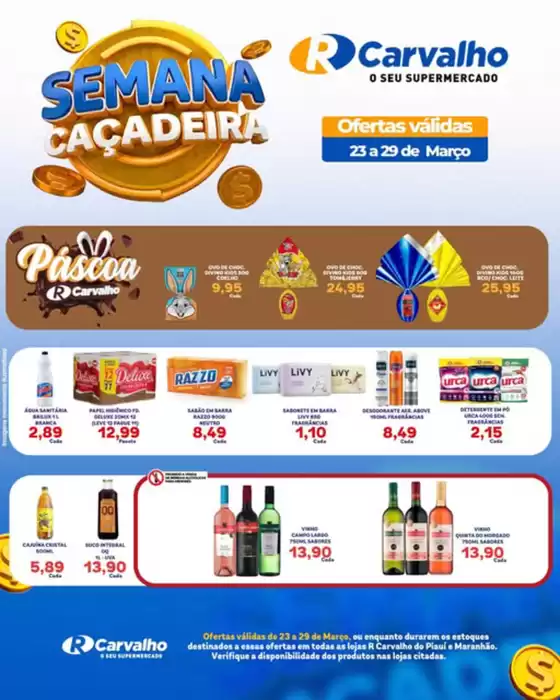 Catálogo R Carvalho Supermercado | Semana Cacadeira | 2026-03-26T00:00:00.000Z - 2026-03-29T00:00:00.000Z