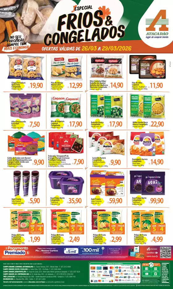 Catálogo Atacadão em Crateús | Atacadão - Frios e Congelados | 2026-03-26T00:00:00.000Z - 2026-03-29T00:00:00.000Z