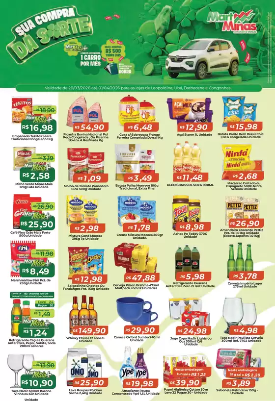 Catálogo Mart Minas | Descontos e promoções | 2026-03-26T00:00:00.000Z - 2026-04-01T00:00:00.000Z