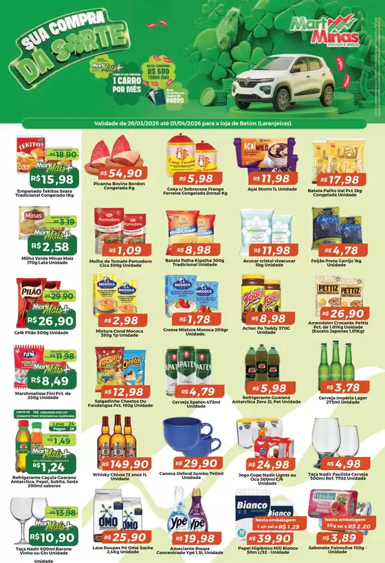 Catálogo Mart Minas | Ótima oferta para caçadores de pechinchas | 2026-03-26T00:00:00.000Z - 2026-04-01T00:00:00.000Z