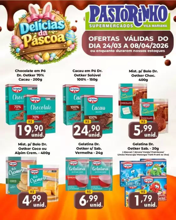 Catálogo Supermercado Pastorinho em Jundiaí | Melhores ofertas para compradores econômicos | 2026-03-24T00:00:00.000Z - 2026-04-08T00:00:00.000Z