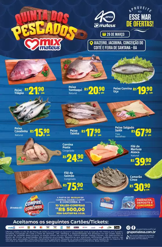 Catálogo Supermercados Mateus em Ciríaco | Quinta do Pescado | 2026-03-26T00:00:00.000Z - 2026-04-26T00:00:00.000Z