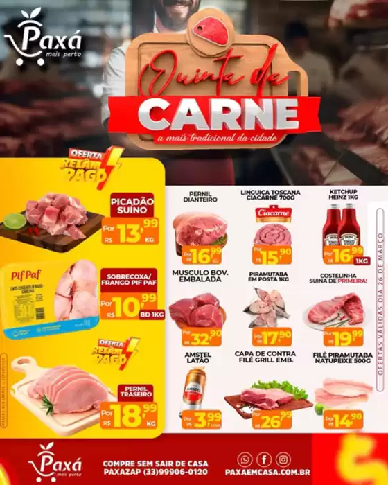 Catálogo Paxá Supermercados em Lago da Pedra | Quarta da feira | 2026-03-26T00:00:00.000Z - 2026-03-26T00:00:00.000Z