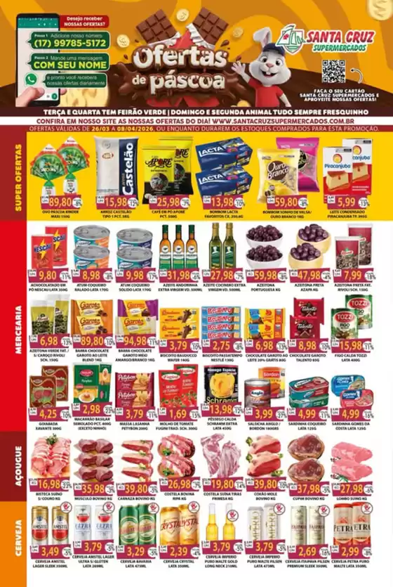 Catálogo Santa Cruz Supermercados | Ofertas De Páscoa | 2026-03-26T00:00:00.000Z - 2026-04-08T00:00:00.000Z