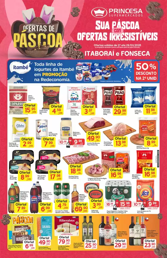Catálogo Princesa Supermercados em Florianópolis | Ofertas de Pascoa - 27 a 29-03 | 2026-03-27T00:00:00.000Z - 2026-03-29T00:00:00.000Z