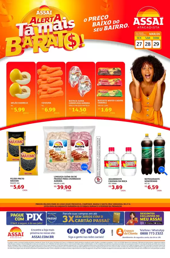 Catálogo Assaí Atacadista em Rio Grande | Encarte Assaí Atacadista 44506 | 2026-03-27T00:00:00.000Z - 2026-03-29T00:00:00.000Z