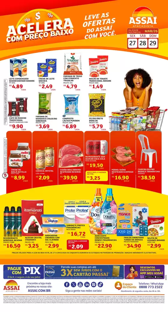 Catálogo Assaí Atacadista em Rio Grande | Encarte Assaí Atacadista 45351-73 | 2026-03-27T00:00:00.000Z - 2026-03-29T00:00:00.000Z