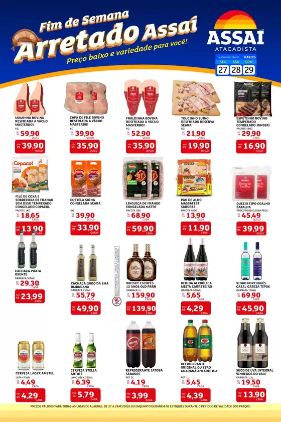 Catálogo Assaí Atacadista em Vacaria | Encarte Assaí Atacadista 44969-561 | 2026-03-27T00:00:00.000Z - 2026-03-29T00:00:00.000Z
