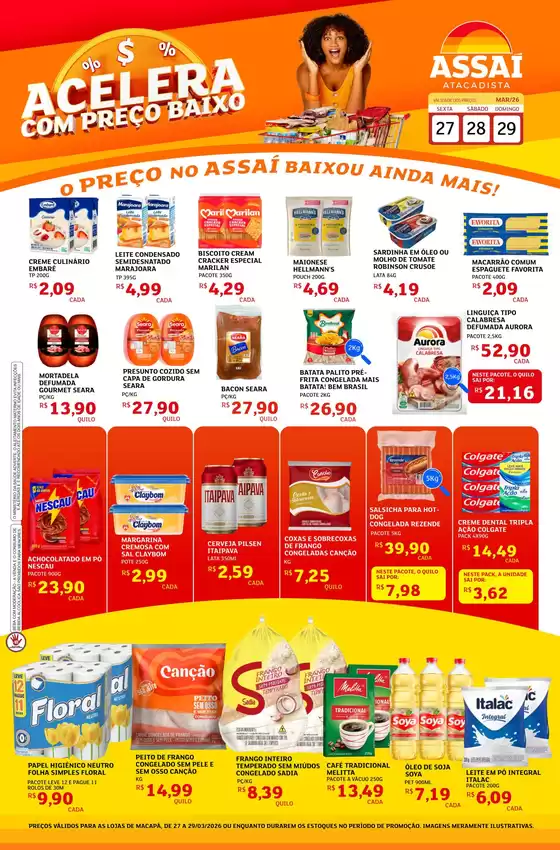 Catálogo Assaí Atacadista em Vacaria | Encarte Assaí Atacadista 45207-442 | 2026-03-27T00:00:00.000Z - 2026-03-29T00:00:00.000Z