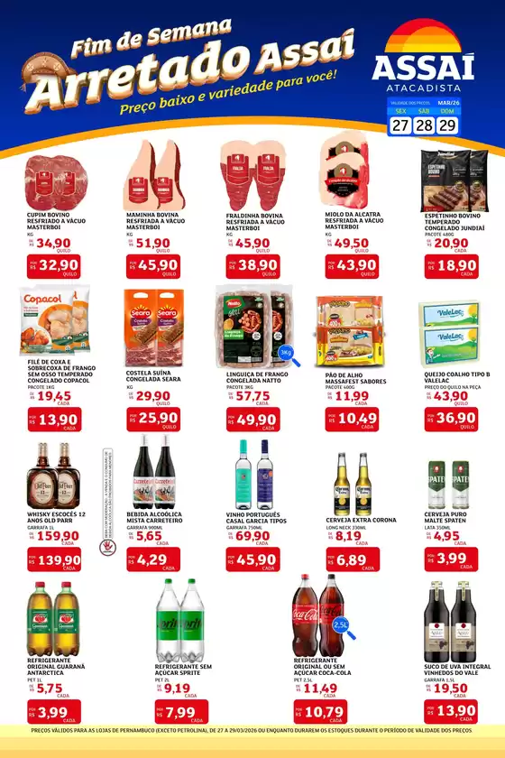 Catálogo Assaí Atacadista em Vacaria | Encarte Assaí Atacadista 44969-563 | 2026-03-27T00:00:00.000Z - 2026-03-29T00:00:00.000Z