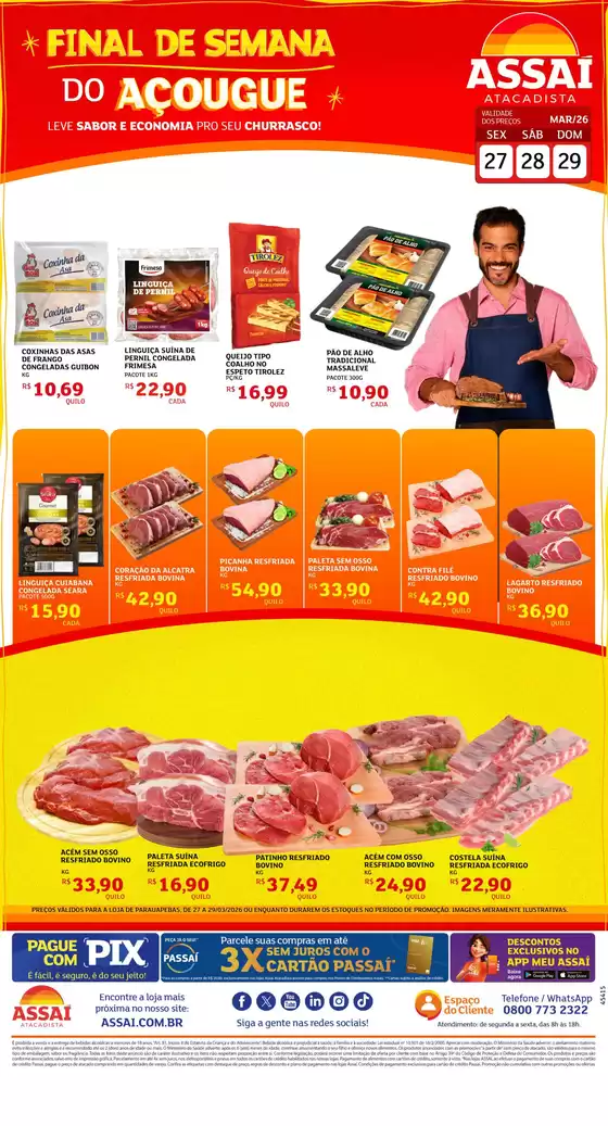 Catálogo Assaí Atacadista em Vacaria | Encarte Assaí Atacadista 45415-64 | 2026-03-27T00:00:00.000Z - 2026-03-29T00:00:00.000Z