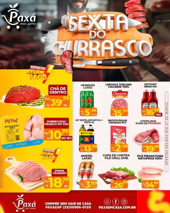 Catálogo Paxá Supermercados em São Vicente | SEXTA DO CHURRASCO | 2026-03-27T00:00:00.000Z - 2026-03-27T00:00:00.000Z