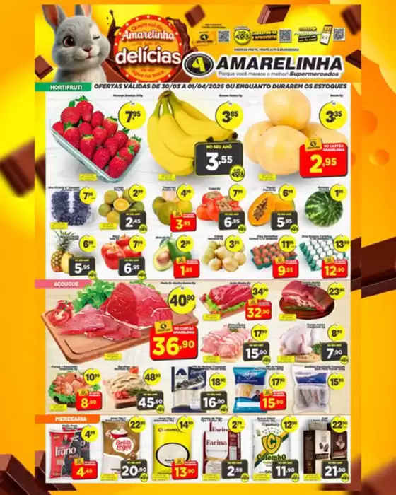 Catálogo Amarelinha Supermercados em São José dos Campos | Hortifruti | 2026-03-30T00:00:00.000Z - 2026-04-01T00:00:00.000Z