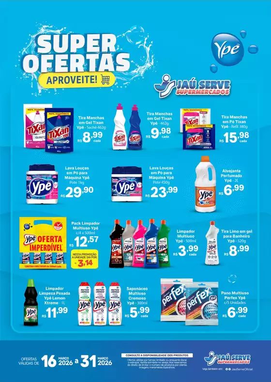 Catálogo Supermercados Jaù Serve em São José dos Campos | SUPER OFERTAS APROVEITE | 2026-03-30T00:00:00.000Z - 2026-03-31T00:00:00.000Z