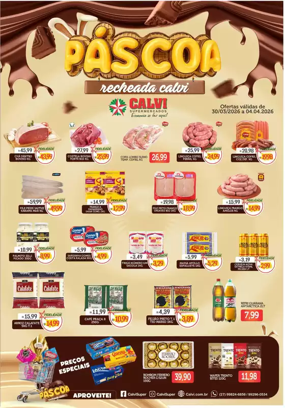 Catálogo Calvi Supermercados em São José dos Campos | Páscoa | 2026-03-30T00:00:00.000Z - 2026-04-04T00:00:00.000Z