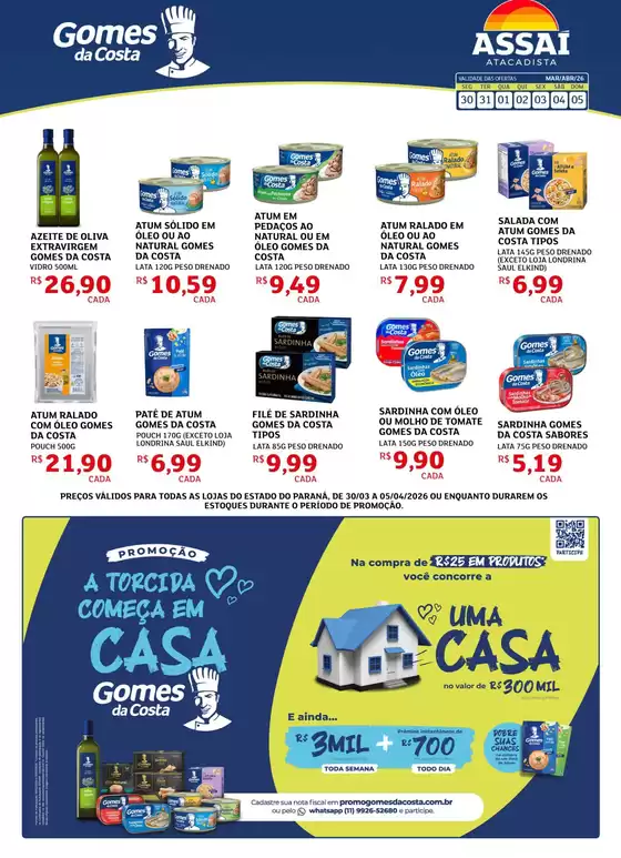 Catálogo Assaí Atacadista em Curitiba | Encarte Assaí Atacadista 44028-241 | 2026-03-30T00:00:00.000Z - 2026-04-05T00:00:00.000Z