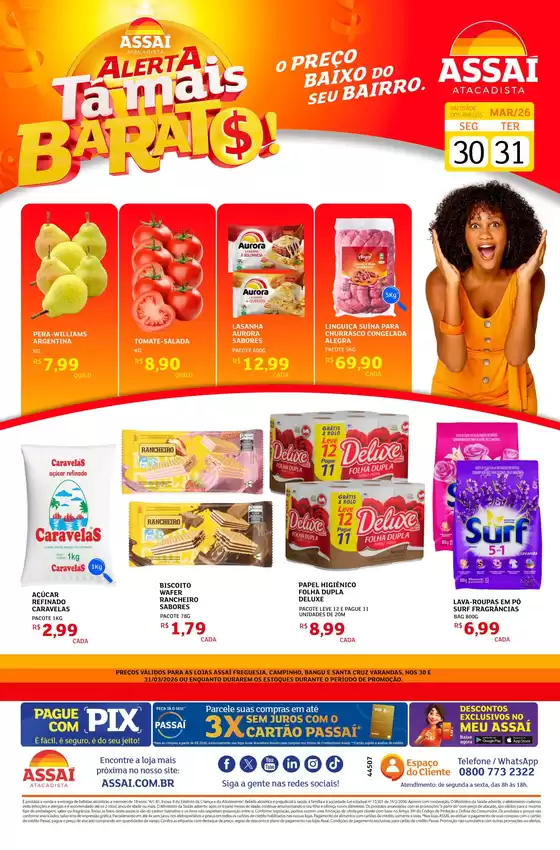 Catálogo Assaí Atacadista em São Paulo | Encarte Assaí Atacadista 44507 | 2026-03-30T00:00:00.000Z - 2026-03-31T00:00:00.000Z