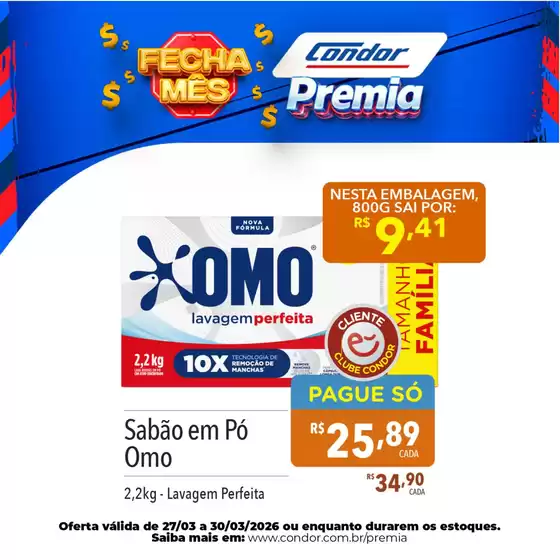 Catálogo Supermercados Condor | Promoções especiais em andamento | 2026-03-27T00:00:00.000Z - 2026-03-30T00:00:00.000Z