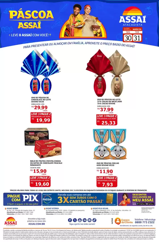 Catálogo Assaí Atacadista em São Paulo | Encarte Assaí Atacadista 44546 | 2026-03-30T00:00:00.000Z - 2026-03-31T00:00:00.000Z