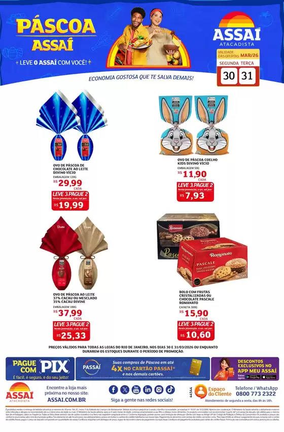 Catálogo Assaí Atacadista em São Paulo | Encarte Assaí Atacadista 44544 | 2026-03-30T00:00:00.000Z - 2026-03-31T00:00:00.000Z