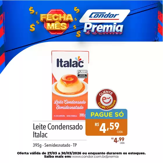 Catálogo Supermercados Condor | Ofertas exclusivas e pechinchas | 2026-03-27T00:00:00.000Z - 2026-03-30T00:00:00.000Z
