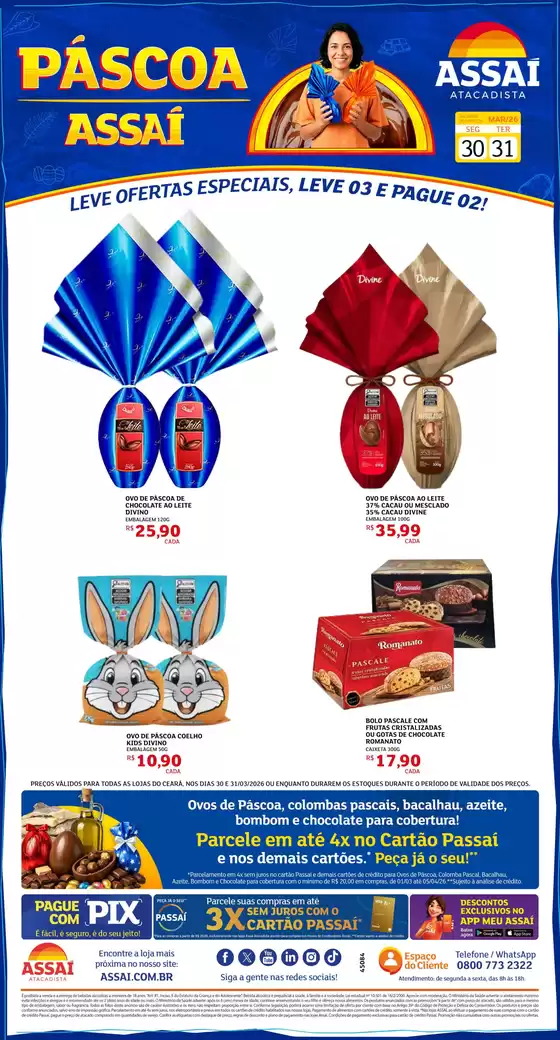Catálogo Assaí Atacadista em São Paulo | Encarte Assaí Atacadista 45084-127 | 2026-03-30T00:00:00.000Z - 2026-03-31T00:00:00.000Z