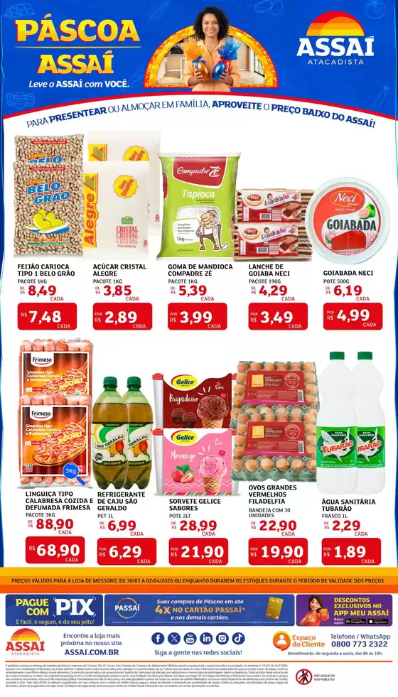 Catálogo Assaí Atacadista em Rio de Janeiro | Encarte Assaí Atacadista 45383-344 | 2026-03-30T00:00:00.000Z - 2026-04-02T00:00:00.000Z