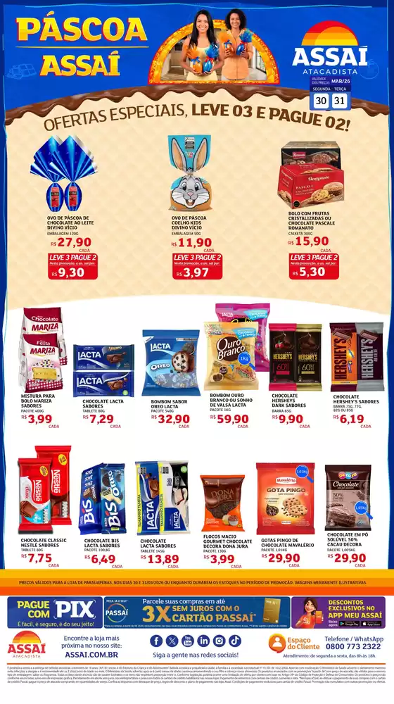 Catálogo Assaí Atacadista em Guarulhos | Encarte Assaí Atacadista 44797-64 | 2026-03-30T00:00:00.000Z - 2026-03-31T00:00:00.000Z